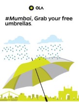 Free Umbrella from Ola Cabs Mumbai Ruia College, Matunga Users 